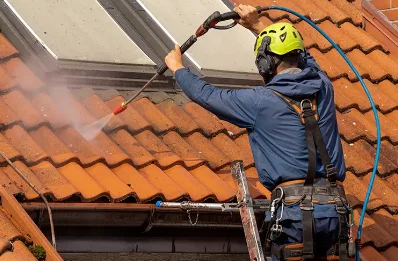 Démoussage et hydrofuge de toiture à Bansat