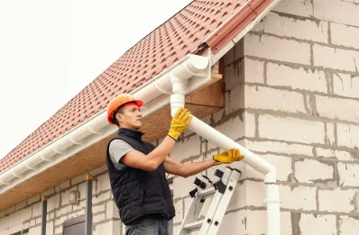 Pose et remplacement de gouttières à Bansat
